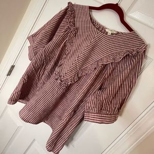 Terra Sky pink boho shirt 2X